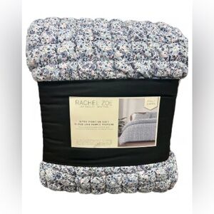 Rachel Zoe Full/Queen pink and blue floral comforter